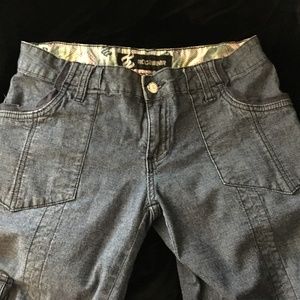 Rocawear Women's Cargo Jeans, gathered ankle, size